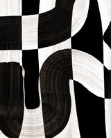 Wallpaper Sample of Black and White Down the Rabbit Hole Wallpaper Design