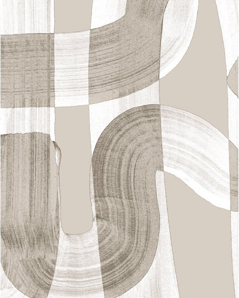 Wallpaper Sample of Sand Color Down the Rabbit Hole Wallpaper Design