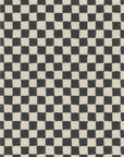 Grasscloth Checker Black Wallpaper Sample Crop