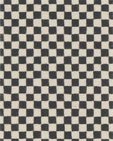Grasscloth Checker Black Wallpaper Sample Crop