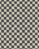Grasscloth Checker Black Wallpaper Sample Crop