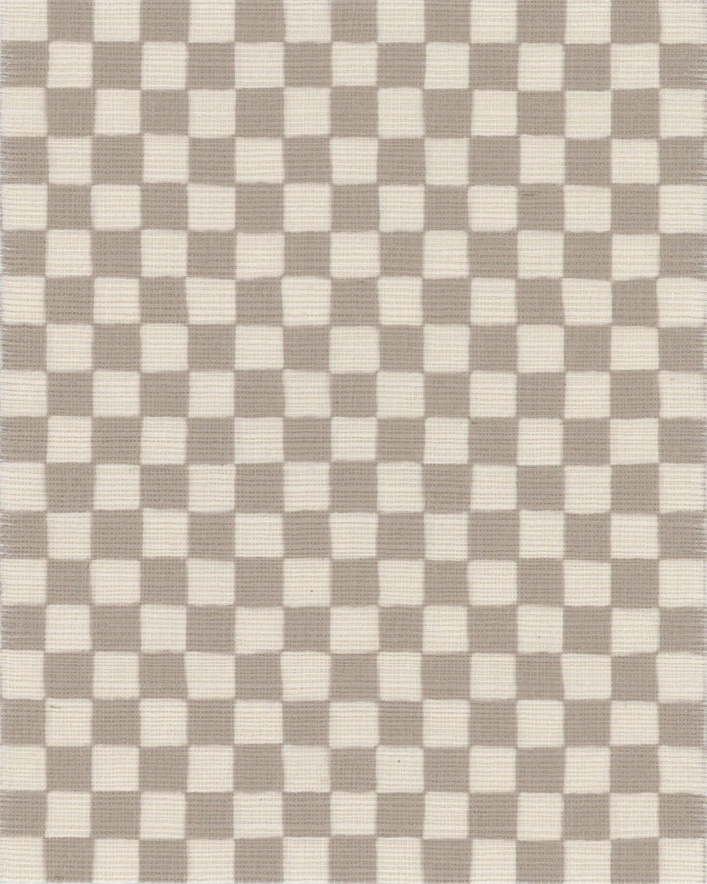 Checker Grasscloth Wallpaper - Hand-Drawn Design with Nostalgic Colors