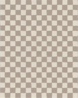 Grasscloth Checker Taupe Wallpaper Sample Crop
