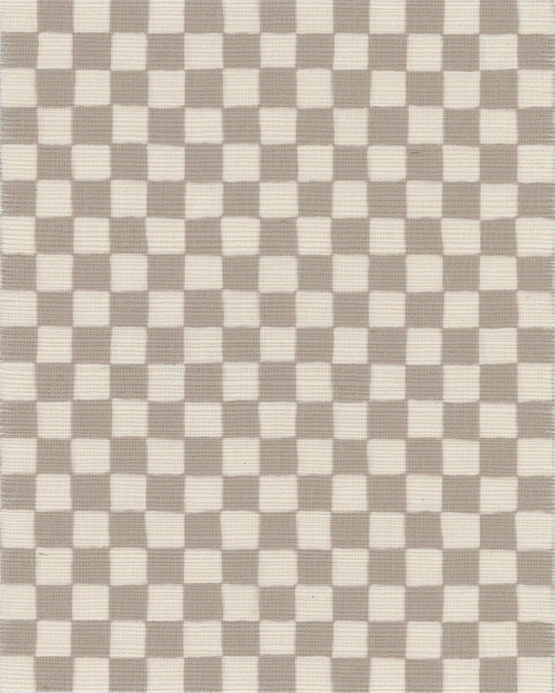 Checker Grasscloth Wallpaper - Hand-Drawn Design with Nostalgic