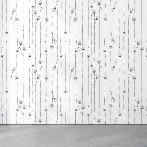 Mountain Rose - White Type II Commercial Wallcovering